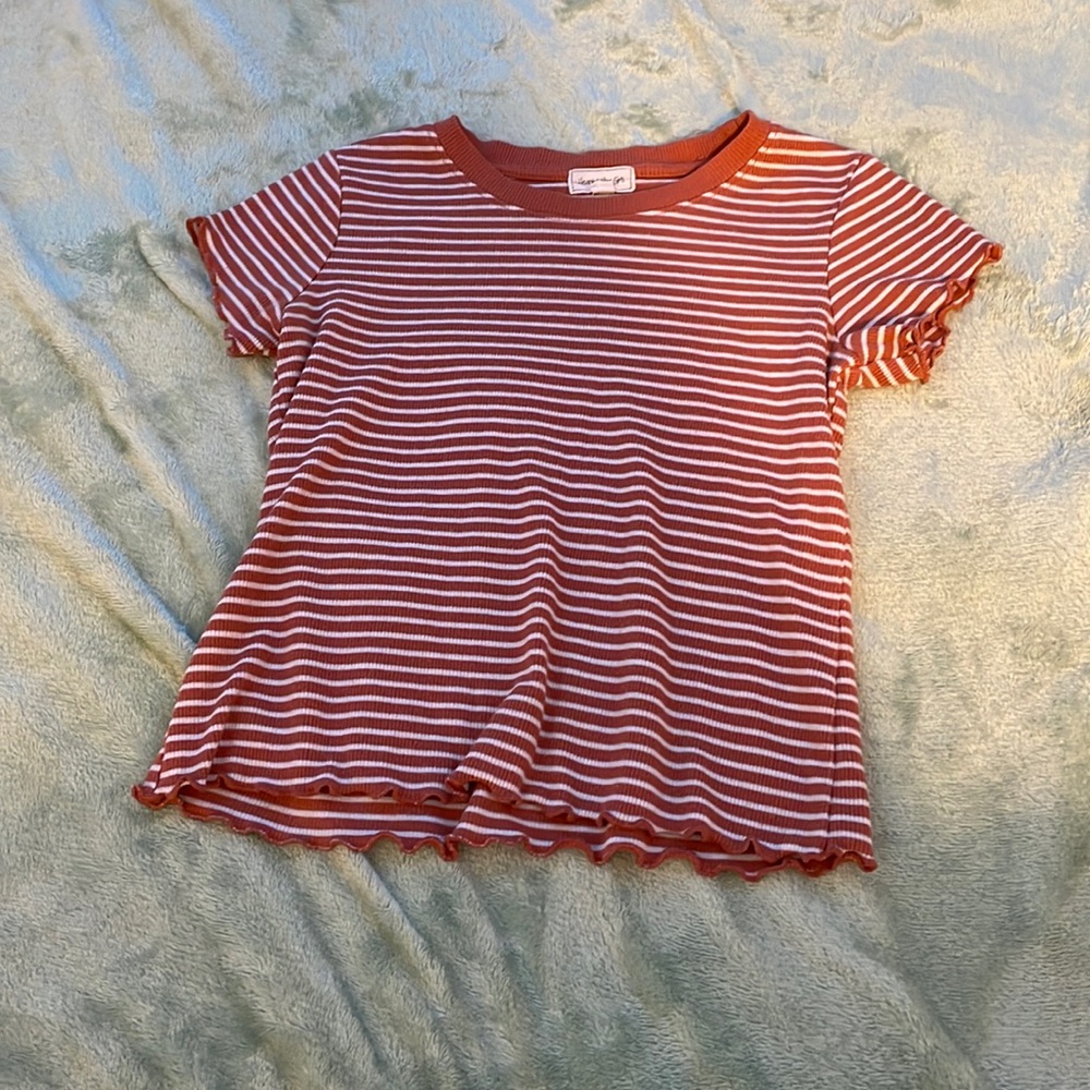 Heart & Hips Girls Red/Pink Cropped top Fitted